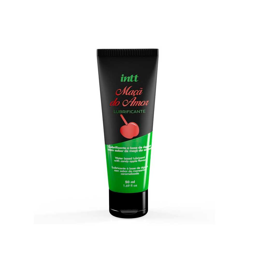 Lubrificante à base de água com Sabor de Maçã do Amor - Intt Maçã do Amor | 50ml - 1
