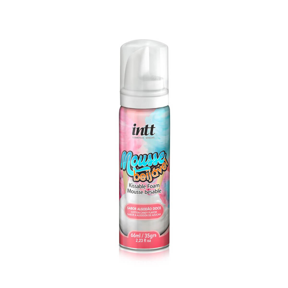 Mousse Corporal para Massagem Beijável com Sabor - Intt - 66 ml | Disponível em 3 Sabores - 2