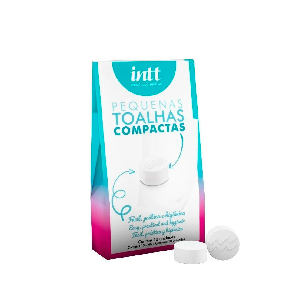 Pequenas Toalhas Compactas para Higienização - Intt | 10 Unidades - 1