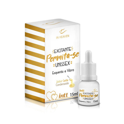 Gel Excitante Unissex com Efeito Esquenta e Vibra - Intt Permita-se - 15 ml
