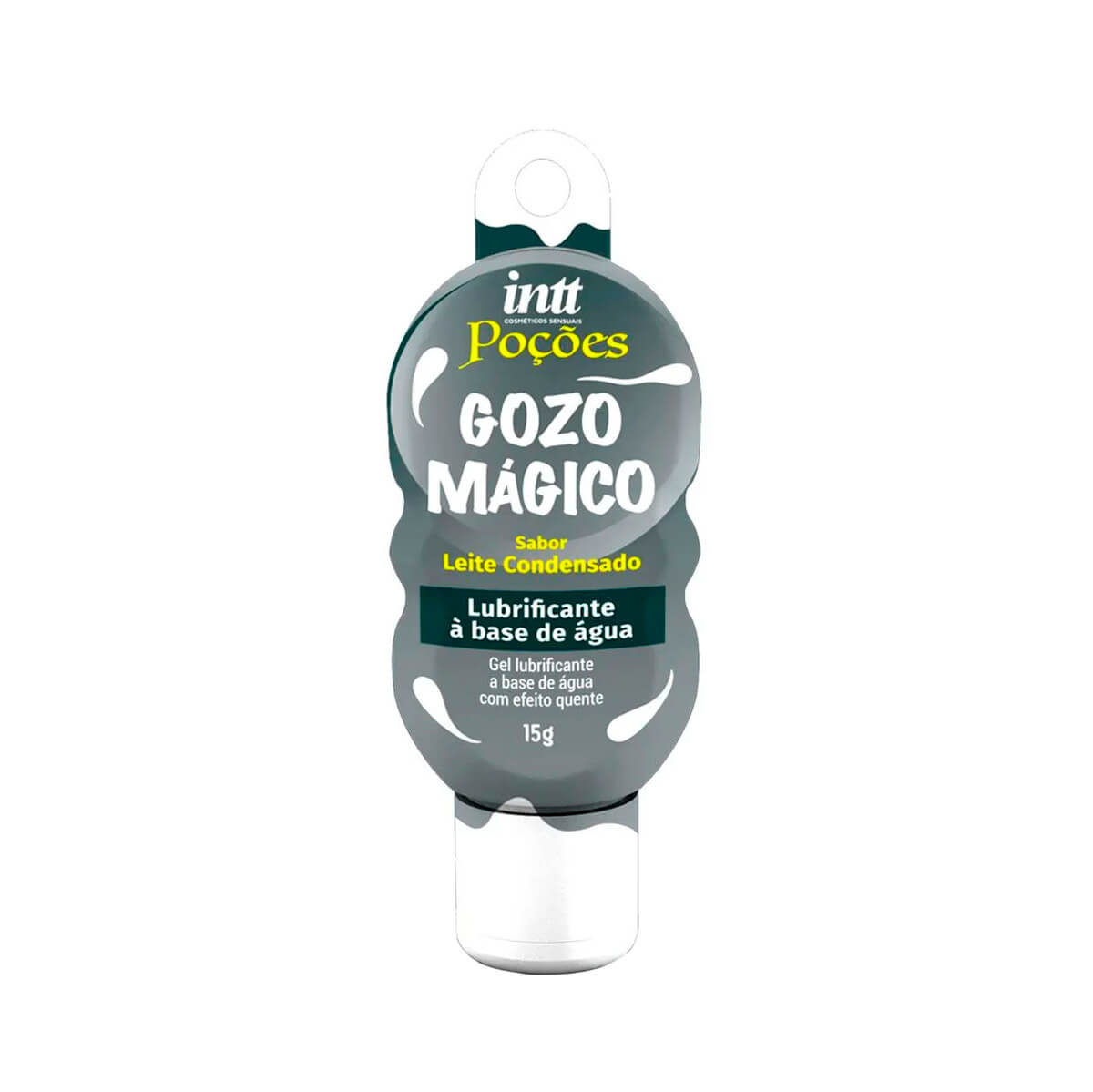 Lubrificante a Base de Água no Sabor de Leite Condensado com Efeito que Esquenta - Intt Poções Gozo Mágico - 15g - 1