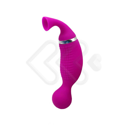 Foto 3 do produto Estimulador Massageador de Clitóris Recarregável com 12 Modos de Vibração e 12 Sucções - Intt Sucking Vibrator - 22 x 4 cm
