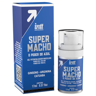 Gel Potencializador Masculino com o Poder do Azul - Intt Super Macho | 17 ML