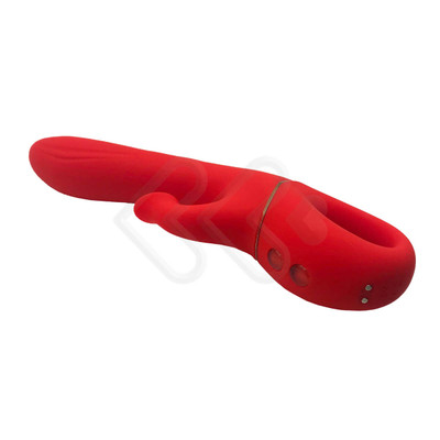 Foto 3 do produto Vibrador de Ponto G com Sugador de Clitóris e Mamilos em Silicone com 9 Modos de Vibração - Intt Toys Especial Luxury Tornado - 13 x 3,5 cm