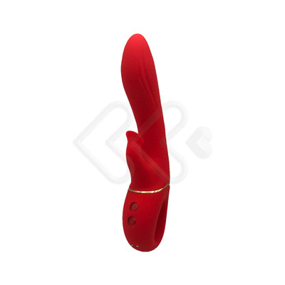 Foto 4 do produto Vibrador de Ponto G com Sugador de Clitóris e Mamilos em Silicone com 9 Modos de Vibração - Intt Toys Especial Luxury Tornado - 13 x 3,5 cm
