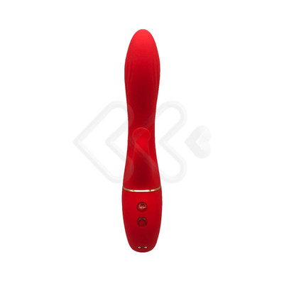 Foto 5 do produto Vibrador de Ponto G com Sugador de Clitóris e Mamilos em Silicone com 9 Modos de Vibração - Intt Toys Especial Luxury Tornado - 13 x 3,5 cm
