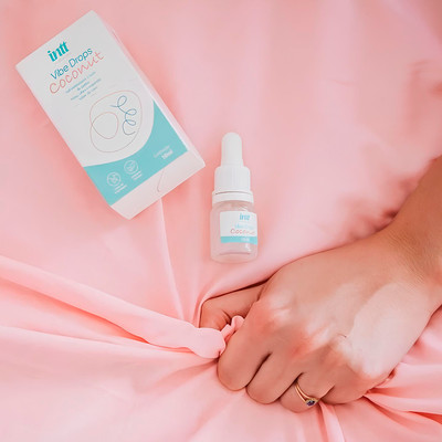 Gel Estimulante à Base de Jambu com Efeito que Pulsa, Vibra e Esquenta no Sabor de Coco - Intt Wellness Vibe Drops Coconut | 10ml