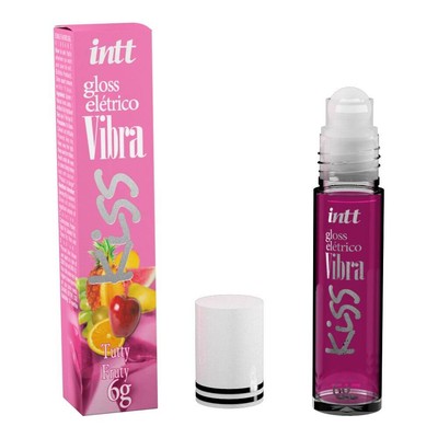 Gloss Elétrico Comestível com Sabor - Intt Vibra Kiss - 6g | Sabor: Tutti Frutti