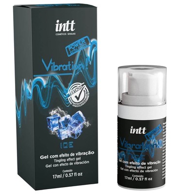 Gel Excitante Unissex com Efeito de Vibração, Pulsação e Sensação Refrescante - Intt Vibration! Power Ice | 17 ml