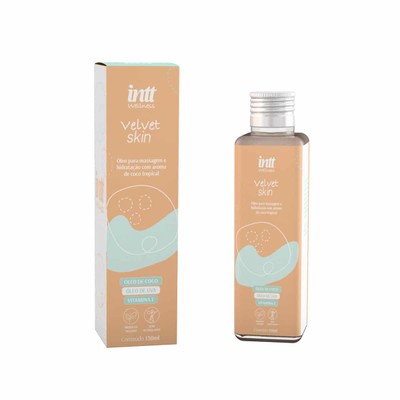 Óleo Corporal e para Massagem com Hidratação e Aroma de Coco Tropical - Intt Wellness Velvet Skin | 130ml