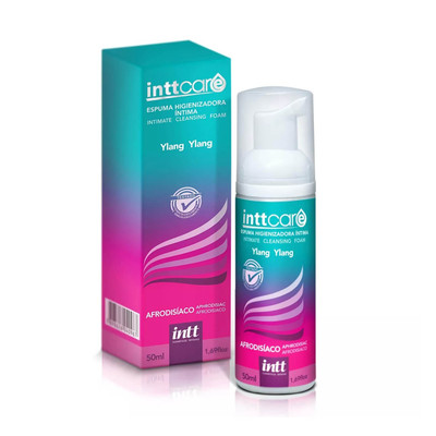 Espuma Higienizadora Íntima Afrodisíaca com Aroma Ylang Ylang - Intt Care | 50 ml