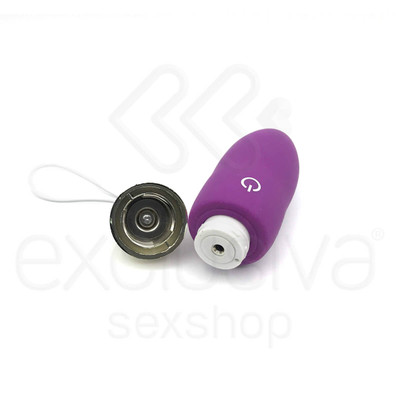 Foto 2 do produto Cápsula Vibratória em Silicone com 10 Modos de Vibração, Recarregável - Ivy | 8,1 x 2,8 cm | Cor: Roxo