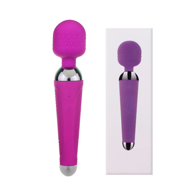 Foto 2 do produto Massageador Recarregável com 18 Modos de Vibração e Corpo Texturizado - iWand | 19 x 4 cm | Disponível em 2 Cores