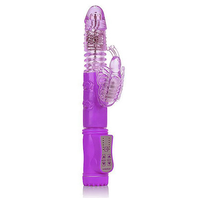 Foto 2 do produto Jack Rabbit Collection - Vibrador com Movimentos de Vai e Vem, Múltiplas Variedades de Vibração e Rotação e Estimulador Clitoriano - 26 x 3,2 cm | Cor: Roxo