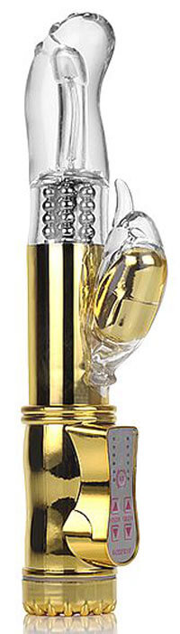 Jack Rabbit Collection - Vibrador Ponto G Rotativo com Multivelocidade e Estimulador Clitoriano em Forma de Beija-Flor - 22 x 3 cm | Recarregável - 2