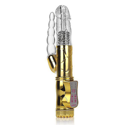 Foto 2 do produto Jack Rabbit Collection - Vibrador Rotativo com Múltiplas Variedades de Vibração e Rotação e Estimulador Anal - 22 x 3,2 cm | Recarregável