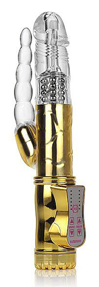 Jack Rabbit Collection - Vibrador Rotativo com Múltiplas Variedades de Vibração e Rotação e Estimulador Anal - 22 x 3,2 cm | Não Recarregável - 2