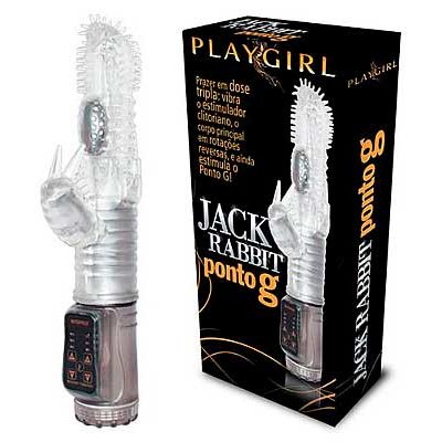 Foto 1 do produto Jack Rabbit Ponto G - Vibrador Estimulador de Ponto G e Clítoris com Tecnologia de Rotação e 7 Modos de Vibração - 12 x 3,5 cm | Cor: Branco