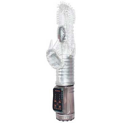 Foto 2 do produto Jack Rabbit Ponto G - Vibrador Estimulador de Ponto G e Clítoris com Tecnologia de Rotação e 7 Modos de Vibração - 12 x 3,5 cm | Cor: Branco