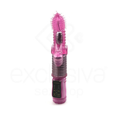 Foto 3 do produto Jack Rabbit Ponto G - Vibrador Estimulador de Ponto G e Clítoris com Tecnologia de Rotação e 7 Modos de Vibração - 12 x 3,5 cm | Cor: Rosa