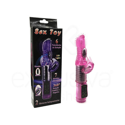 Foto 1 do produto Jack Rabbit Ponto G - Vibrador Estimulador de Ponto G e Clítoris com Tecnologia de Rotação e 7 Modos de Vibração - 12 x 3,5 cm | Cor: Rosa