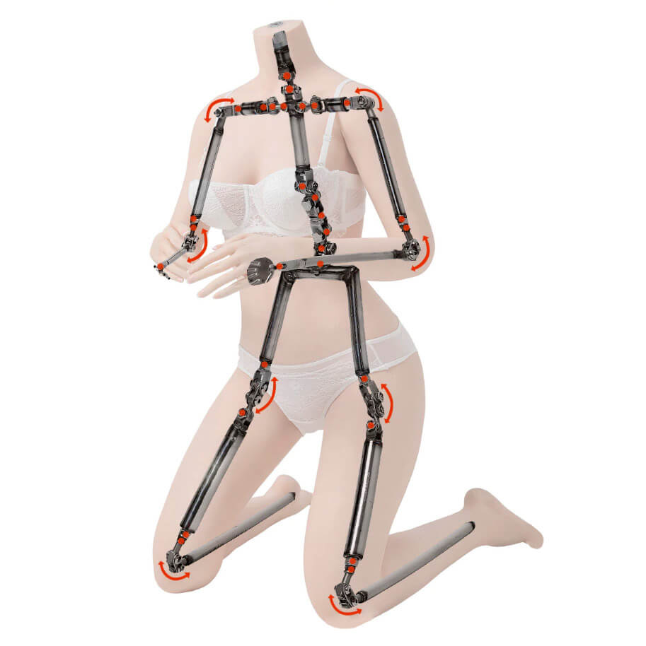 Jessica - Boneca Realística em TPE com Cabelos Longos, Olhos Castanhos, Seios Grandes, Vértebras em Aço e Acessórios - 39 kg e 1,68 Metros de Altura - 6