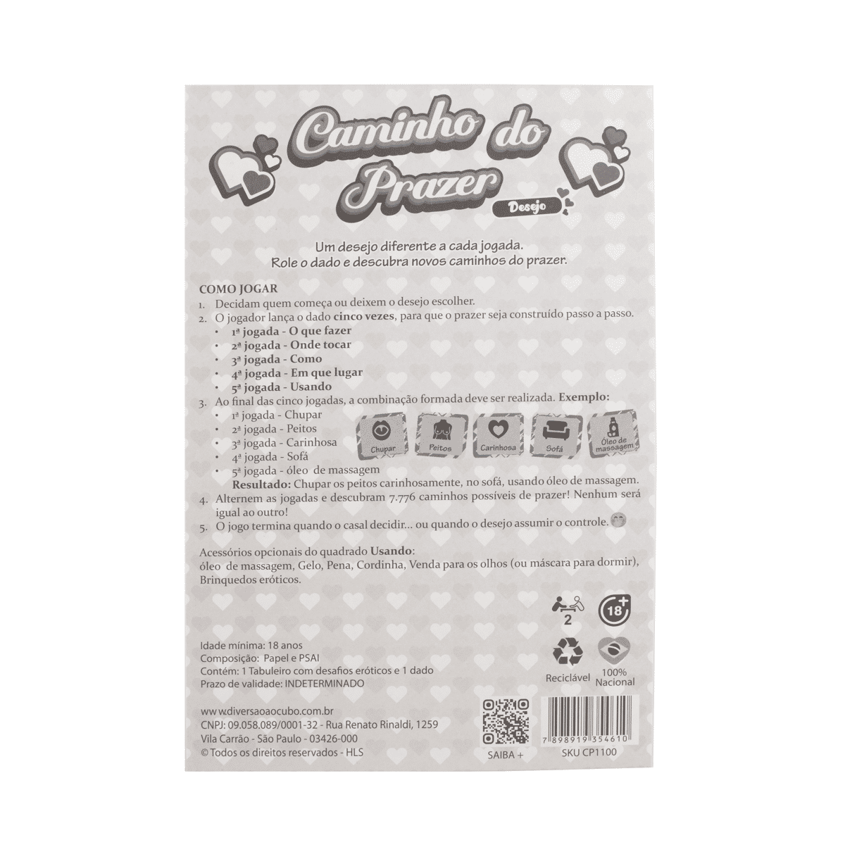 Jogo Caminho do Prazer "Desejo Raspadinha" - Diversão ao Cubo - 2