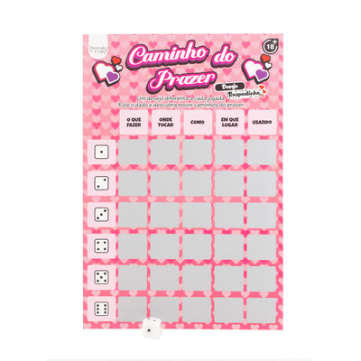 Jogo Caminho do Prazer "Desejo Raspadinha" - Diversão ao Cubo