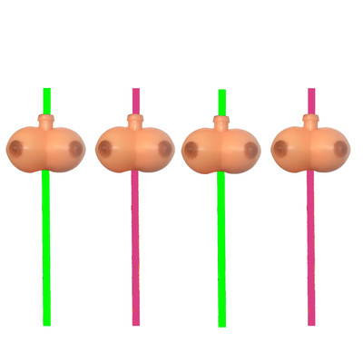 Jogo de Canudos com Mini Peitinhos - FestaChic