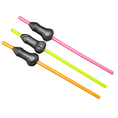 Jogo de Canudos com Mini Pênis e Escroto - FestaChic | Disponível em 3 Cores
