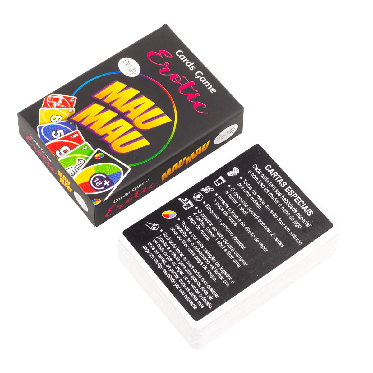 Jogo de Cartas Mau Mau Erótico - Diversão Ao Cubo - 3