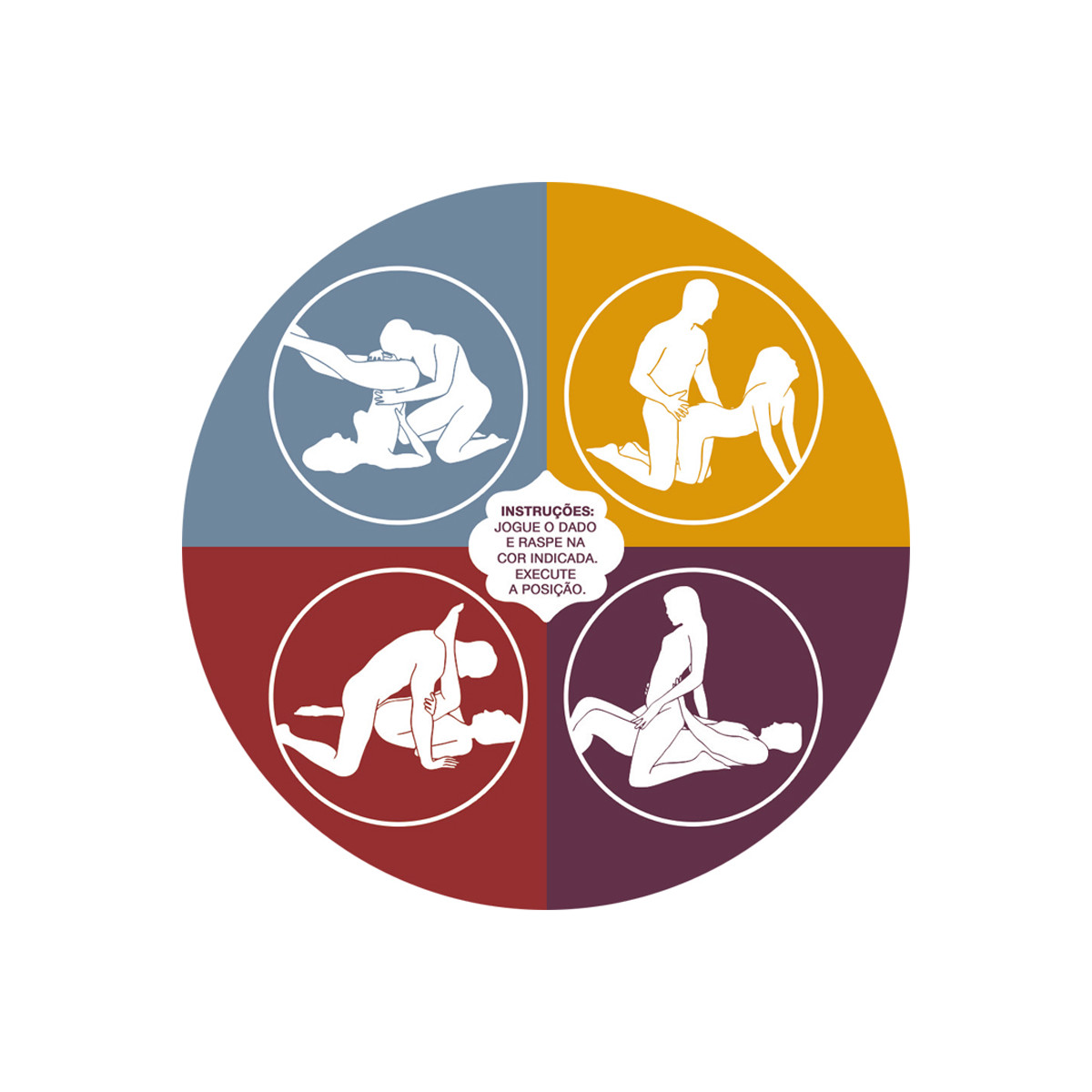 Jogo do Kama Sutra - Jogo de Dados e Raspadinhas | 6 Itens - 6