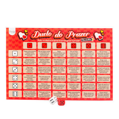 Jogo Duelo do Prazer "Romântico" - Diversão ao Cubo