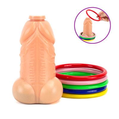 Jogo Lança Argolas Erótico em Formato de Pênis - Festachic | 14,2 x 8,3 cm