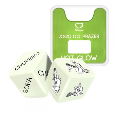 Jogo do Prazer Hot Glow com 2 Dados - Sexy Fantasy