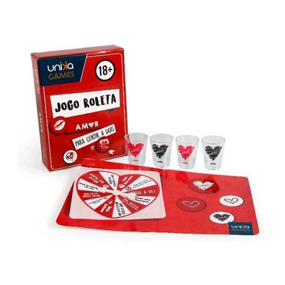 Jogo Roleta Amor Para Curtir a Dois - Unika Games | 5 Itens