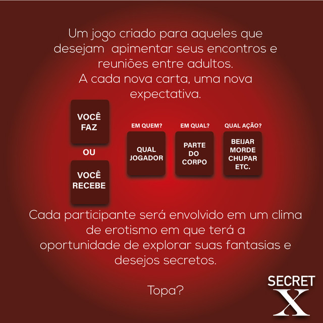 Jogo Secret X com Venda para os Olhos - Jogos Secretos - 2