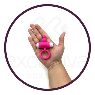Foto 5 do produto Joker - Anel Peniano em Silicone com Estimulador Clitoriano e Vibração Única