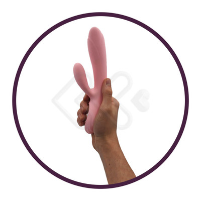 Foto 7 do produto Vibrador de Ponto G com Estimulador de Clitóris, 12 Modos de Vibração e Aquecimento - Joker Flower - 12,1 x 3,4 cm