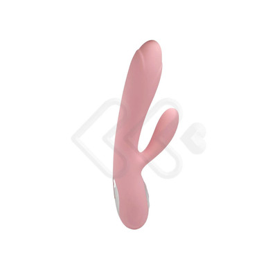 Foto 4 do produto Vibrador de Ponto G com Estimulador de Clitóris, 12 Modos de Vibração e Aquecimento - Joker Flower - 12,1 x 3,4 cm