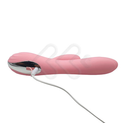 Foto 6 do produto Vibrador de Ponto G com Estimulador de Clitóris, 12 Modos de Vibração e Aquecimento - Joker Flower - 12,1 x 3,4 cm