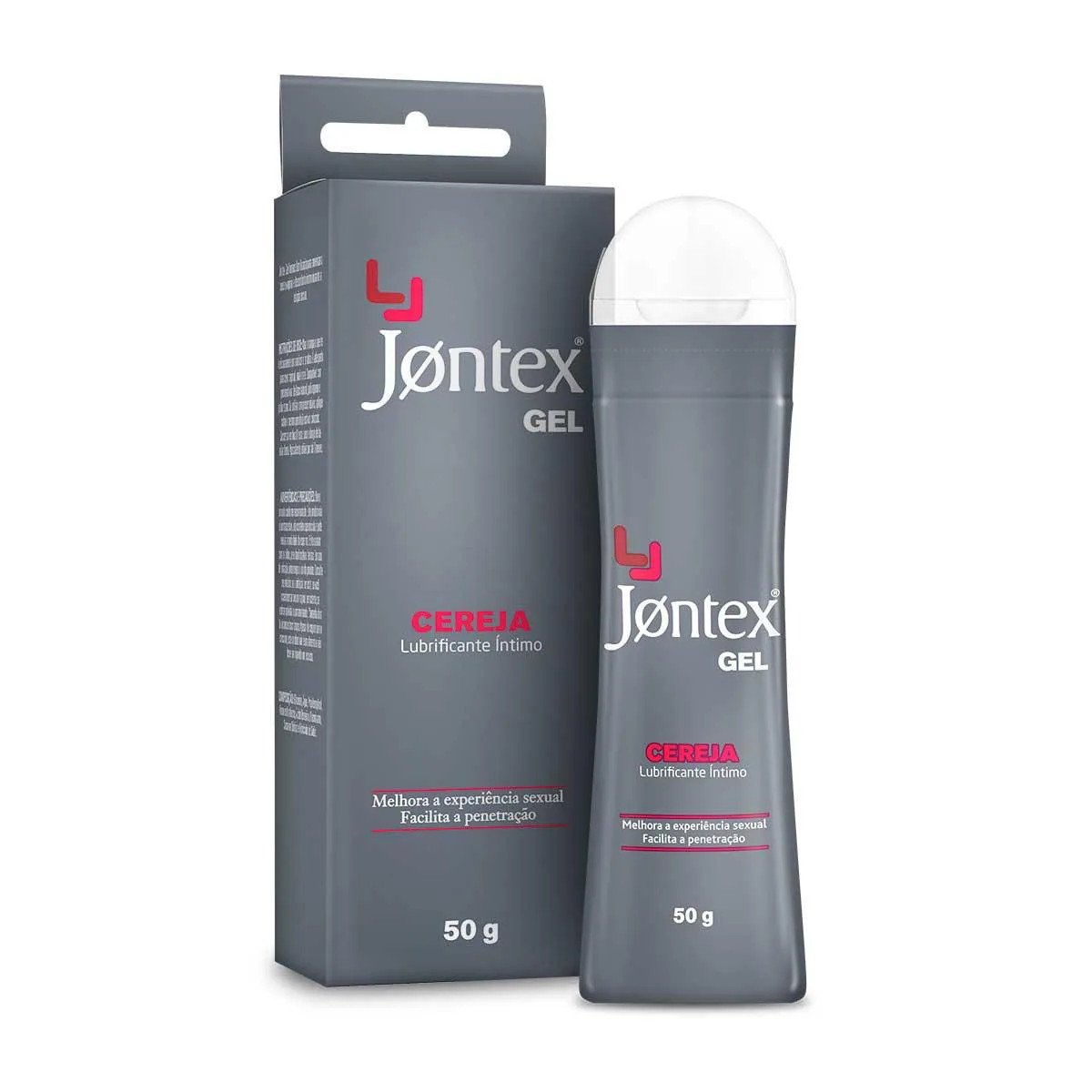 Gel Lubrificante Íntimo Beijável no Sabor de Cereja, à Base D'Água e Pode ser Usado com Preservativo - Jontex Gel | 50g - 1