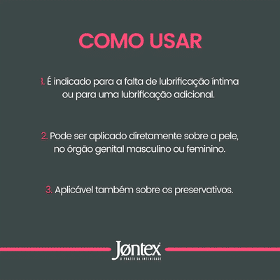 Foto 3 do produto Gel Lubrificante Íntimo Beijável no Sabor de Cereja, à Base D'Água e Pode ser Usado com Preservativo - Jontex Gel | 50g