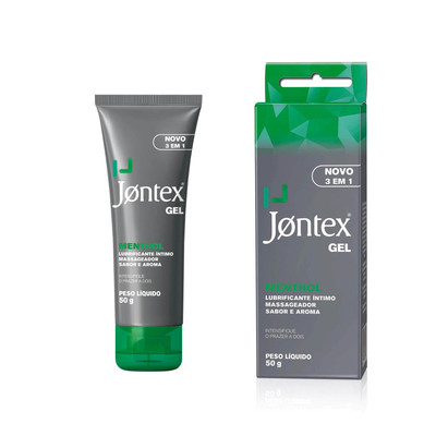 Foto 1 do produto Jontex Gel - Gel Lubrificante Íntimo Beijável à Base D'Água Pode ser Usado no Preservativo - 50 Gramas | Sabor: Menta