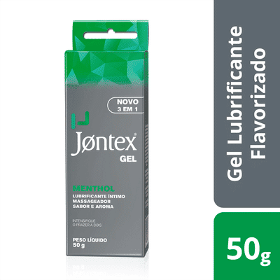 Foto 2 do produto Jontex Gel - Gel Lubrificante Íntimo Beijável à Base D'Água Pode ser Usado no Preservativo - 50 Gramas | Sabor: Menta