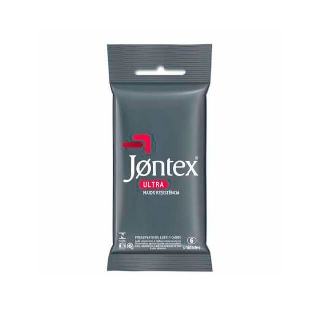 Preservativo Lubrificado com Resistência maior Feito em Látex - Jontex Maior Resistência - 6 Preservativos - 1