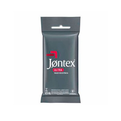 Preservativo Lubrificado com Resistência maior Feito em Látex - Jontex Maior Resistência - 6 Preservativos