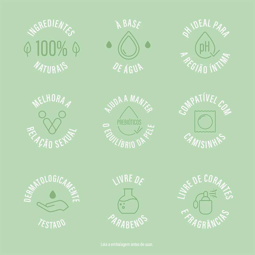 Jontex Naturals Extra Hidratação - Gel Lubrificante Íntimo à Base D'Água 100% Natural - 100 Gramas - 2