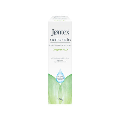 Foto 2 do produto Gel Lubrificante Íntimo à Base D'Água 100% Natural - Jontex Naturals Original H2O | 100g
