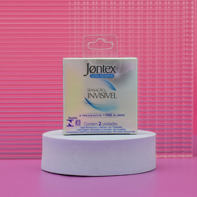 Preservativo Ultra Fino para uma Sensibilidade Maior - Jontex Sensação Invisível | 2 Unidades